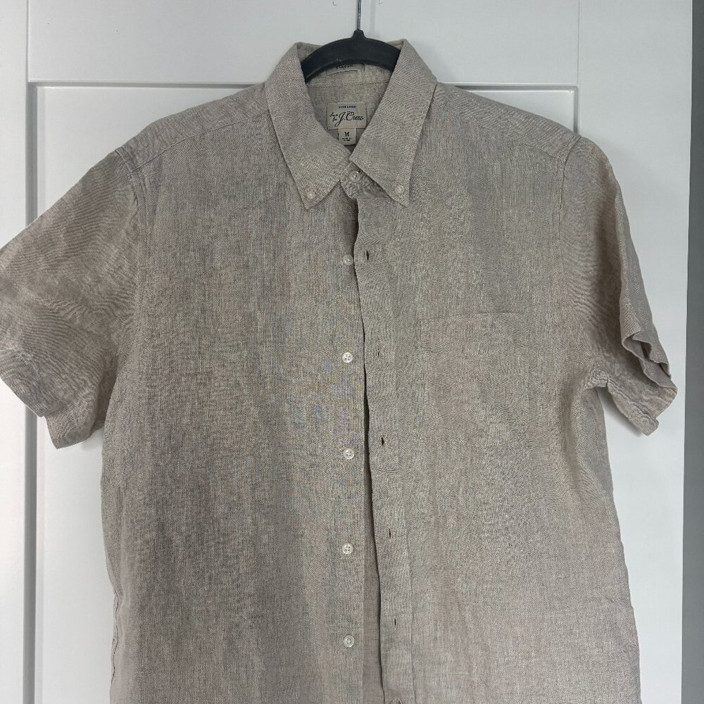 Short-sleeve Baird McNutt Irish linen shirt